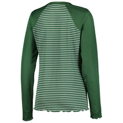 Green Bay Packers Antigua Women's Maverick Waffle Henley Long Sleeve T-Shirt