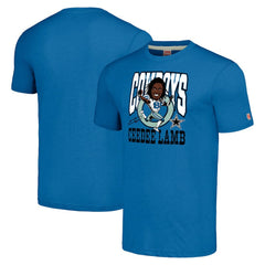 Dallas Cowboys CeeDee Lamb Homage Unisex Caricature Player Tri-Blend T-Shirt