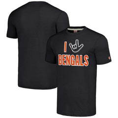 Cincinnati Bengals Homage Unisex The NFL ASL Collection by Love Sign Tri-Blend T-Shirt
