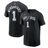 Victor Wembanyama San Antonio Spurs Icon 2022/23 Name & Number T-Shirt New