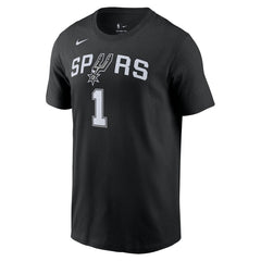 Victor Wembanyama San Antonio Spurs Icon 2022/23 Name & Number T-Shirt New
