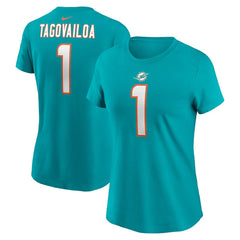 Miami Dolphins Nike Tua Tagovailoa Women's Player Name & Number T-Shirt