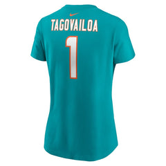 Miami Dolphins Nike Tua Tagovailoa Women's Player Name & Number T-Shirt