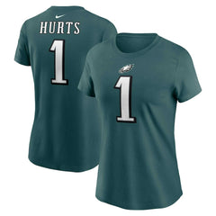 Philadelphia Eagles Nike Jalen Hurts Women's Player Name & Number T-Shirt