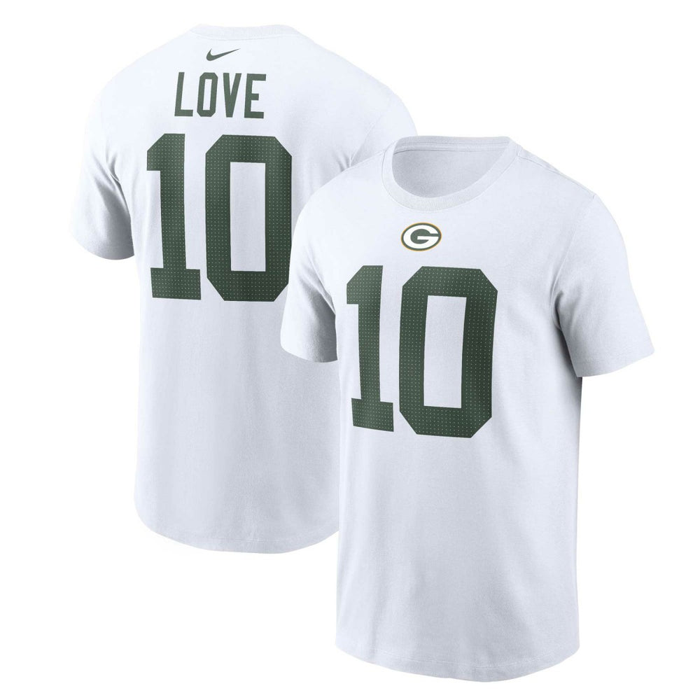 Green Bay Packers Nike Jordan Love Player Name & Number T-Shirt