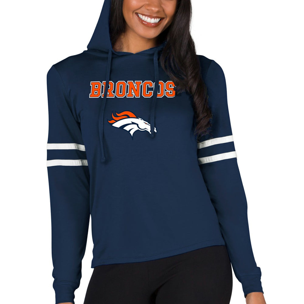 Denver Broncos Concepts Sport Women's Marathon Lightweight Lounge Pullover Hoodie