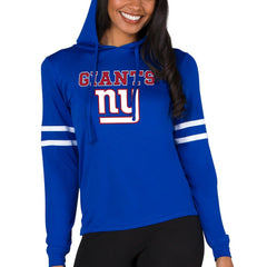 New York Giants Concepts Sport Women's Marathon Lightweight Lounge Pullover Hoodie