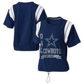 Dallas Cowboys WEAR by Erin Andrews Women's Cinched Colorblock T-Shirt