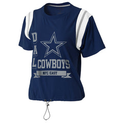 Dallas Cowboys WEAR by Erin Andrews Women's Cinched Colorblock T-Shirt