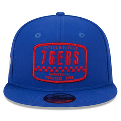 Philadelphia 76ers Rally Drive Finish Line Patch 9FIFTY Snapback Hat On Sale