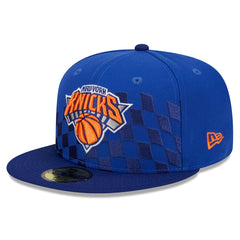 New York Knicks Rally Drive Checkerboard 59FIFTY Crown Fitted Hat Discount