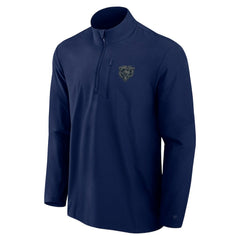 Chicago Bears Fanatics Front Office Micro Tonal Quarter-Zip Pullover