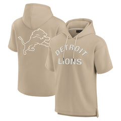 Detroit Lions Fanatics Unisex Elements Super Soft Fleece Short Sleeve Pullover Hoodie