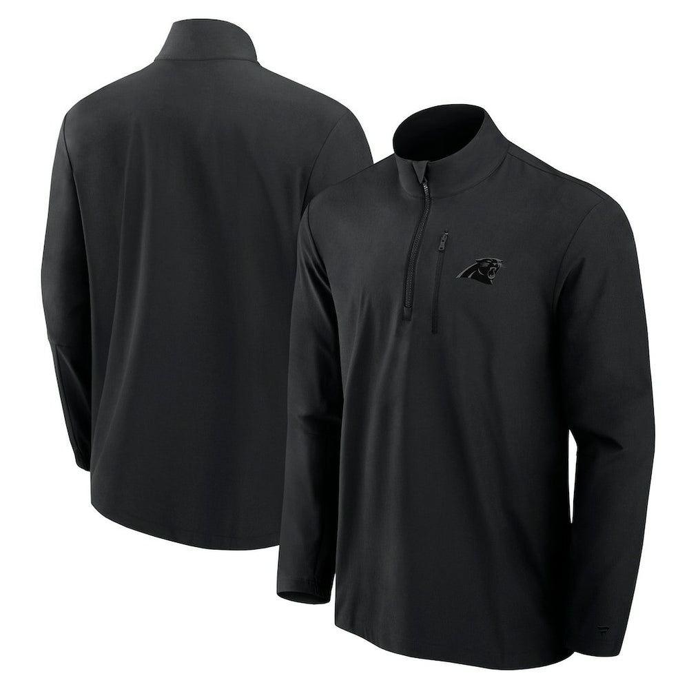 Carolina Panthers Fanatics Front Office Micro Tonal Quarter-Zip Pullover