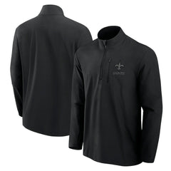 New Orleans Saints Fanatics Front Office Micro Tonal Quarter-Zip Pullover