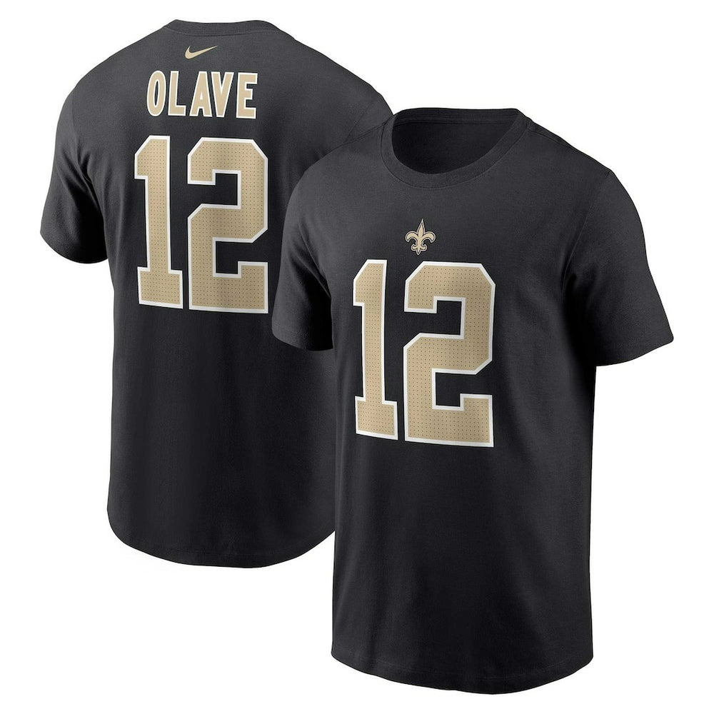 New Orleans Saints Nike Chris Olave Player Name & Number T-Shirt