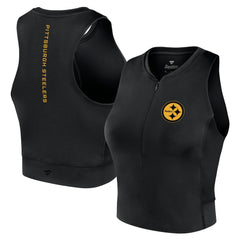 Pittsburgh Steelers Fanatics Women's Studio Fitted Gym Tank Top