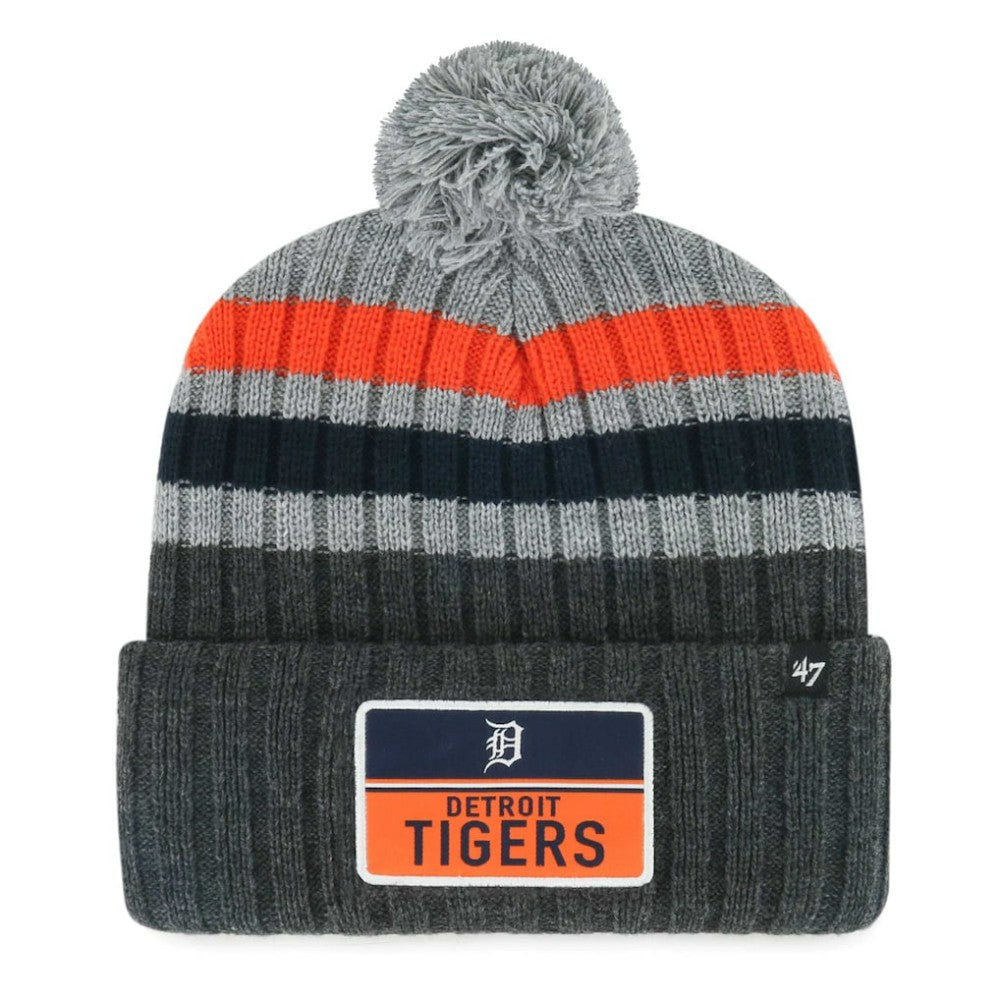 Detroit Tigers '47 Stack Cuffed Knit Hat with Pom | MLB Outlet