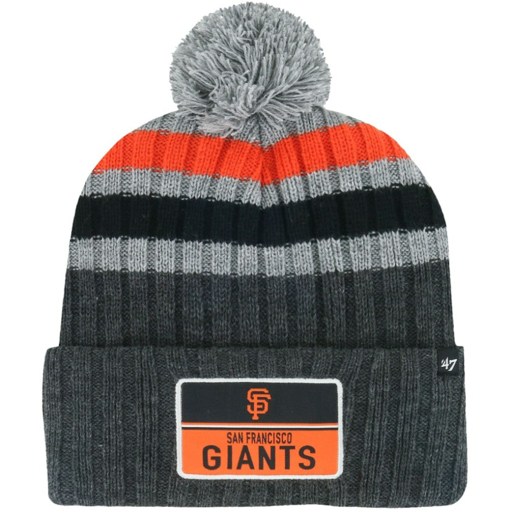 San Francisco Giants '47 Stack Cuffed Knit Hat with Pom | MLB For sale