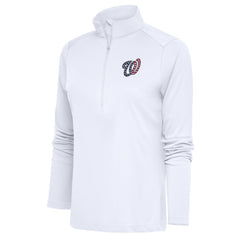 Washington Nationals Antigua Women's Patriotic Tribute Half-Zip Pullover Top | MLB Discount