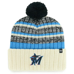 Miami Marlins '47 Tavern Cuffed Knit Hat with Pom | MLB New
