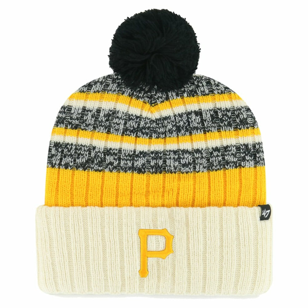 Pittsburgh Pirates '47 Tavern Cuffed Knit Hat with Pom | MLB For sale