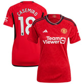 Casemiro Manchester United Women's 2023/24 Home Replica Player Jersey Red - Adidas