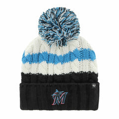 Miami Marlins '47 Women's Ashfield Cuffed Knit Hat with Pom | MLB US