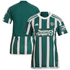 Manchester United Women's 2023/24 Away Replica Jersey Green - Adidas