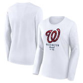Washington Nationals Fanatics Women's Lightweight Fitted Long Sleeve T-Shirt | MLB Online