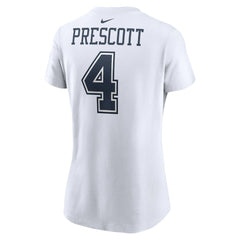 Dallas Cowboys Nike Dak Prescott Women's Player Name & Number T-Shirt