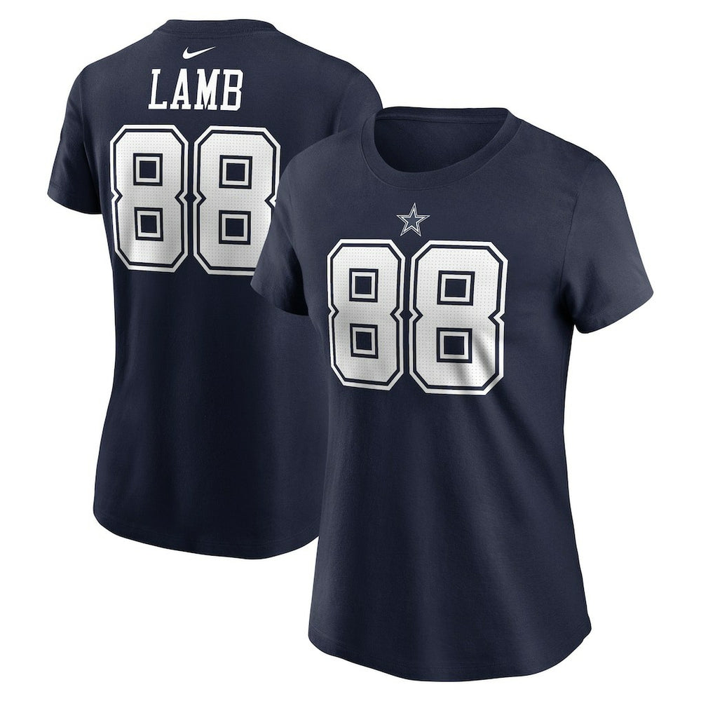 Dallas Cowboys Nike CeeDee Lamb Women's Player Name & Number T-Shirt