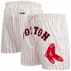 Boston Red Sox Pro Standard Pinstripe Retro Classic Woven Shorts | MLB Sale