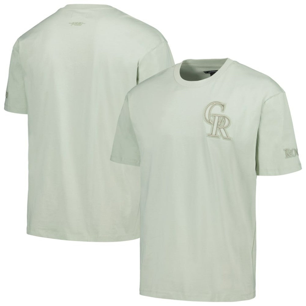 Colorado Rockies Pro Standard Oversized Neutral CJ Dropped Shoulders T-Shirt | MLB On Sale