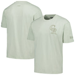 Colorado Rockies Pro Standard Oversized Neutral CJ Dropped Shoulders T-Shirt | MLB On Sale