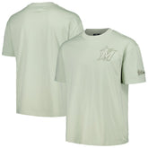 Miami Marlins Pro Standard Oversized Neutral CJ Dropped Shoulders T-Shirt | MLB On Sale