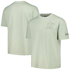 Miami Marlins Pro Standard Oversized Neutral CJ Dropped Shoulders T-Shirt | MLB On Sale