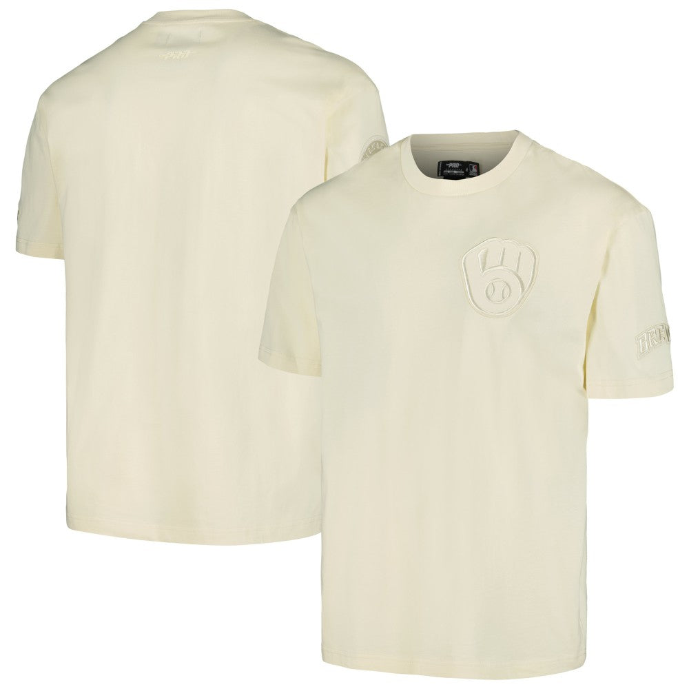 Milwaukee Brewers Pro Standard Oversized Neutral CJ Dropped Shoulders T-Shirt | MLB Outlet