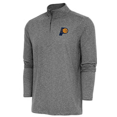 Indiana Pacers Antigua Hunk Quarter-Zip Pullover Top New