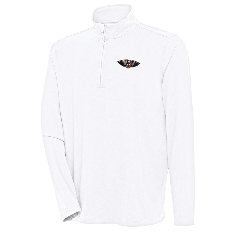New Orleans Pelicans Antigua Hunk Quarter-Zip Pullover Top On Sale