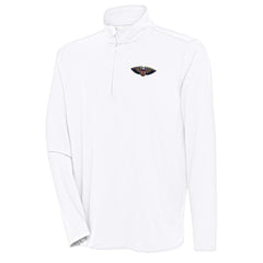 New Orleans Pelicans Antigua Hunk Quarter-Zip Pullover Top On Sale