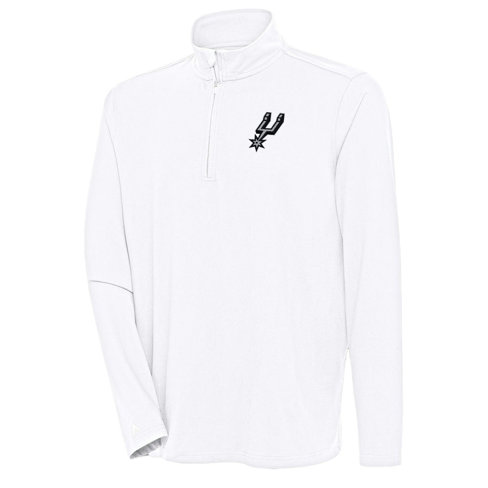 San Antonio Spurs Antigua Hunk Quarter-Zip Pullover Top For Sale