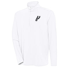 San Antonio Spurs Antigua Hunk Quarter-Zip Pullover Top For Sale