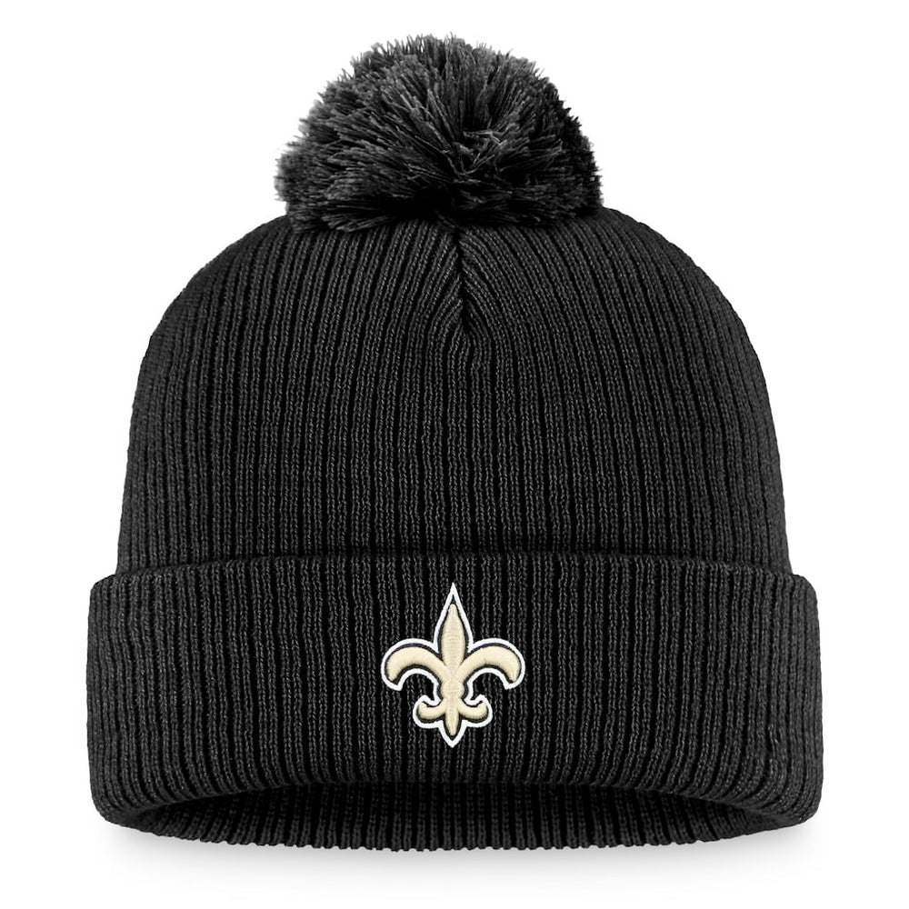 New Orleans Saints Fanatics Women's Logo Cuffed Knit Hat with Pom
