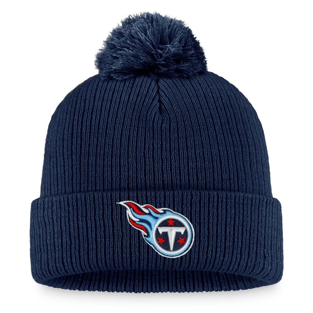 Tennessee Titans Fanatics Women's Logo Cuffed Knit Hat with Pom