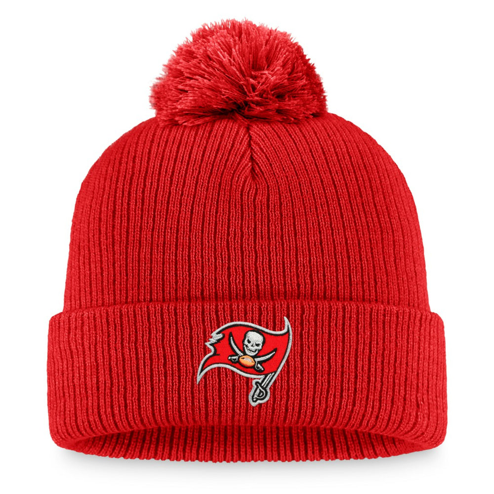 Tampa Bay Buccaneers Fanatics Women's Logo Cuffed Knit Hat with Pom