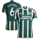 Lisandro Martínez Manchester United 2023/24 Away Player Jersey Green - Adidas