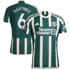 Lisandro Martínez Manchester United 2023/24 Away Player Jersey Green - Adidas