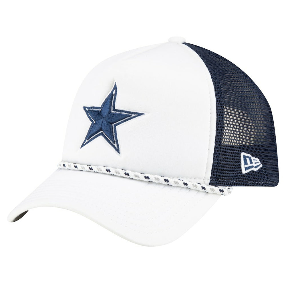 Dallas Cowboys New Era Court Sport Foam Front A-Frame 9FORTY Adjustable Trucker Hat