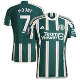Mason Mount Manchester United 2023/24 Away Player Jersey Green - Adidas